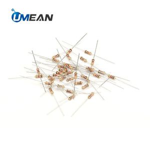 1/4W résistance du film de carbone 3.3 <span class=keywords><strong>ohm</strong></span> 33R 330 <span class=keywords><strong>ohm</strong></span> 3.3K <span class=keywords><strong>33K</strong></span> 330K 3.3M anneau quatre couleurs 0.25 watt - Product Image 2