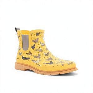 Botas de Lluvia Chelsea Impermeables para Mujer con Diseño Personalizado, Elásticas y Elegantes para Días Lluviosos y Verano - Product Image 3