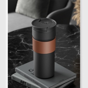 Reusable <b>Double</b> <b>Wall</b> Stainless Steel Eco-Friendly Minimalist Office Travel Coffee Mug 400ml 24hrs Insulation Portable Gift - Product Image 4