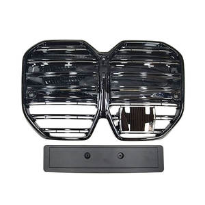 Rejilla delantera de fibra de carbono <span class=keywords><strong>I4</strong></span> G26 de la nueva energía para <span class=keywords><strong>BMW</strong></span> <span class=keywords><strong>I4</strong></span> G26 rejilla negra de doble línea modificada con carbono - Product Image 4