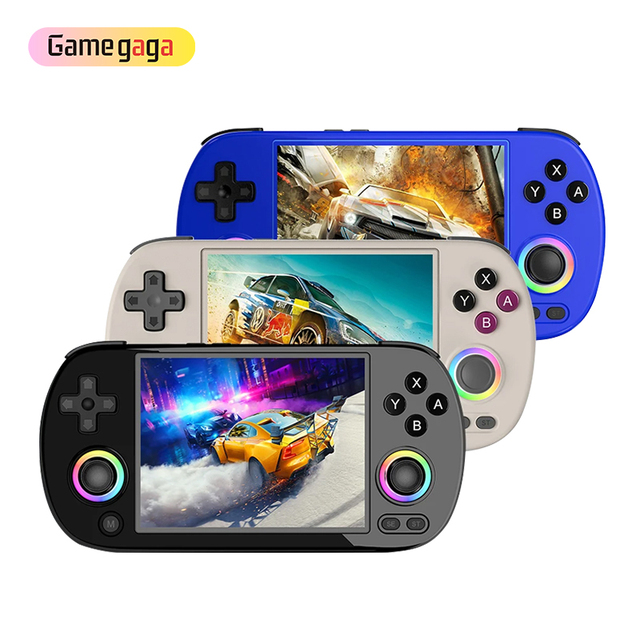 Yo ANBERNIC RG40XX H Handheld Game Console Linux 64-bit System 4.0-inch Screen Joystick RGB Lighting Retro Video Gaming Console