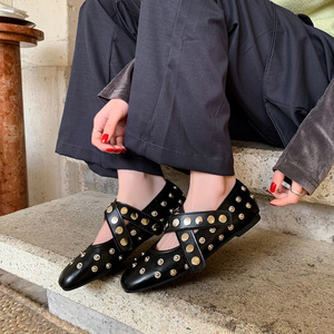 <span class=keywords><strong>Scarpe</strong></span> da Balletto per <span class=keywords><strong>Donna</strong></span> Taglia Grande 35-42 con <span class=keywords><strong>Borchie</strong></span> - Product Image 3