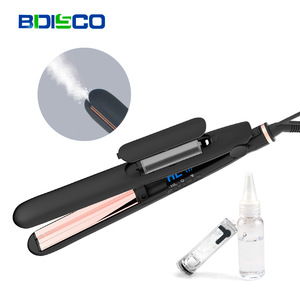 Hair Straightener Curling Iron Dual Purpose Ceramic Plates Temperature Adjustment For Dry Wet Hair Students Use - Product Image 4