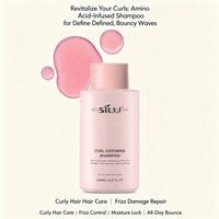 Shampooing bio pour cheveux bouclés, marque privée SILU Wholesale, sans sulfate, nettoyant doux pour cheveux bouclés