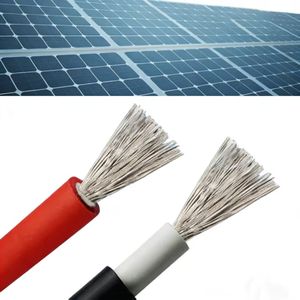 Câble de connexion solaire CC, conducteur en cuivre, isolation XLPE, 1500V nominal, monobrin 1*25mm, modèle PV1-F pour systèmes photovoltaïques - Product Image 3