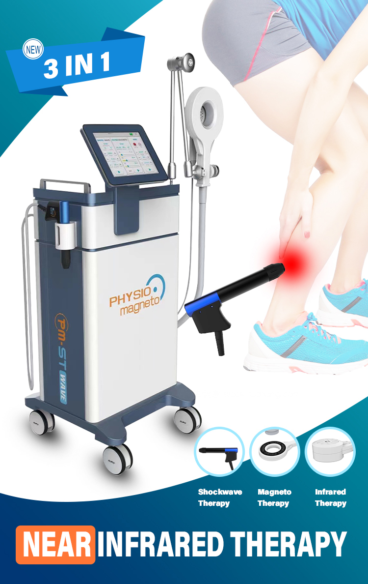 2023 Hot Sale Near Infrared Electric Shock Wave Physical Therapy Emtt Pmst Physio Magneto Therapy Infrared Machine
