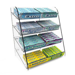 Custom Made <span class=keywords><strong>Counter</strong></span> Top Dây Kim Loại Nhai Kẹo Cao Su Hiển Thị Giá Đỡ Cho Siêu Thị - Product Image 2