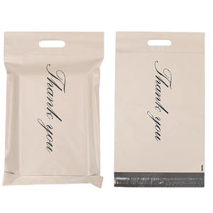 מכירה חמה תודה לך שליח תיקים עם ידית poly עירום שקית דואר מותאמת אישית תחבורה אריזה שקיות דואר - Product Image 2