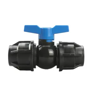 PNTEK Safety valve 1/2 Inch to 4 Inch PP Compression Ball Valve HDPE Pipe PP Drip Irrigation Check Valve For Irrigation