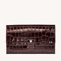 Dompet genggam multifungsi wanita, kclutch amplop lembut tahan air kapasitas besar ritsleting
