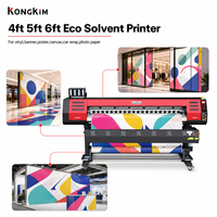 Impresora Eco Solvente Kongkim de 4 pies Dual XP600 para Pósters, Papel Fotográfico, Lienzo y Decoración de Interiores