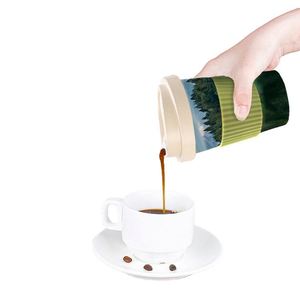 แก้วกาแฟใยไผ่ ปี 2025 เป็นมิตรกับสิ่งแวดล้อม พกพาสะดวก พร้อมปลอกกันลื่น แก้วน้ำและแก้วมัคสำหรับเด็กสำหรับกิจกรรมกลางแจ้ง - Product Image 3