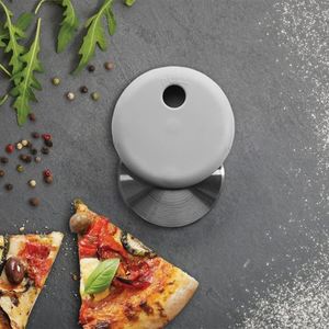 Stainless Steel Round Pizza Cutter With Lid <b>Baking</b> Tool Plastic Handle Pie Roller Kitchen Essential Tools - Product Image 4
