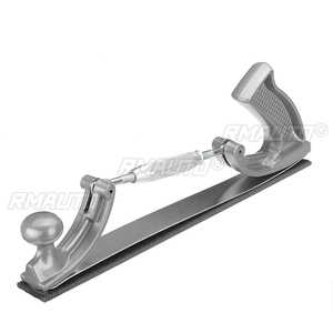 Lima de acero de 14 pulgadas con dientes fresados y curvos, tamaño S/M, con marco ajustable, para pulido de carrocerías y paneles metálicos, con soporte para lima - Product Image 1