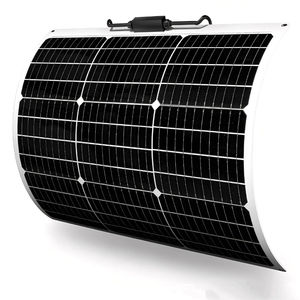 Panneau solaire monocristallin flexible professionnel 50W 12V >23% d'efficacité Léger Durable Alecter Solar APH-P131 pour camping-car Bateau - Product Image 1