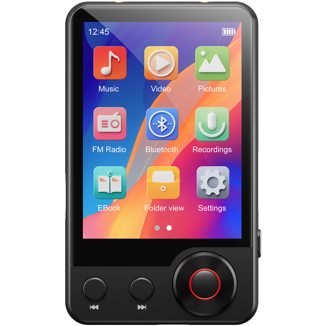 Full Touch Screen Mp3 Player with for Built-in Speaker Low Battery Capacity Portable Music Player for Kids Easy to Use