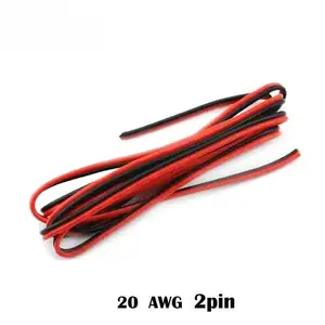 2pin 20 AWG UL2468 2*0.5mm Extension Cable use for 12v 24v LED Strip Tape String Connect Electric Wire Wires Leads