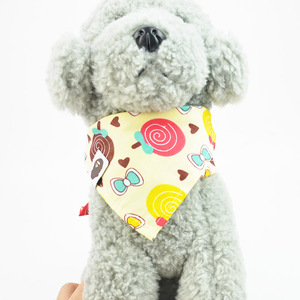 Großhandel Custom Logo Design Muster Baumwolle Haustiere Zubehör Hund Bandana für Haustier - Product Image 2