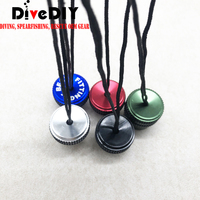 Bouchon anti-poussière mâle DIN en aluminium, capuchon anti-poussière femelle, aluminium anodisé multicolore avec cordon anti-perte, logo personnalisé, plongée sous-marine