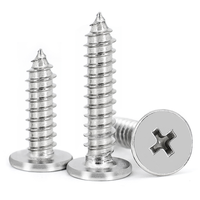 Qualité 18-8 17-7 acier inoxydable SS304 A2-70 A2-80 vis à tête ronde plate et fine encastrées croisées