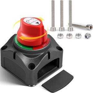 Interrupteur de déconnexion de batterie automobile 12V-48V, trois positions, coupure moteur pour bateau, camping-car, contrôle de puissance - Product Image 4