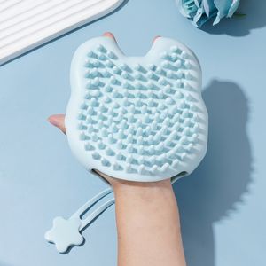 Cepillo de champú de silicona suave para masaje del cuero cabelludo, masajeador de cabeza de mascotas para perros, gatos, animales pequeños - Product Image 4