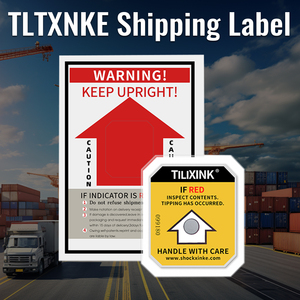 Tem nhãn chống nghiêng hình bát giác XINKE Logistics giá rẻ, nhãn dán chống va đập, chất liệu PVC dính - Product Image 2