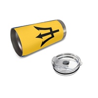 Gobelet isotherme en acier inoxydable de 20 oz personnalisé avec le drapeau national de la Barbade, tasse pratique pour la maison, le bureau, la salle de sport et l'entraînement