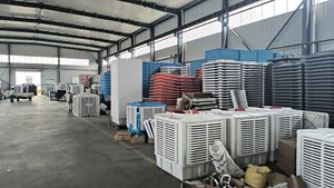 เครื่องทำความเย็นอากาศอุตสาหกรรม 18000 ลูกบาศก์เมตร/ชั่วโมง แบบระเหยน้ำ ติดตั้งบนหลังคา แบบท่อ สำหรับบ้าน แผ่นทำความเย็นสำหรับงานก่อสร้าง - Product Image 3