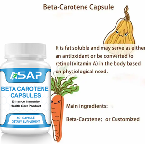 OEM Capsules de bêta-carotène Supplément halal à base de plantes Vitamine a Capsules de bêta-carotène naturel - Product Image 6