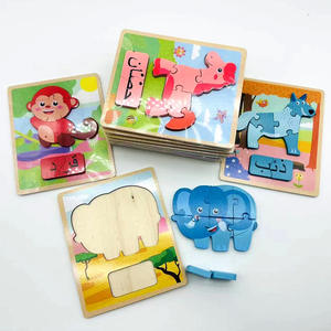 <span class=keywords><strong>Puzzle</strong></span> <span class=keywords><strong>3D</strong></span> en <span class=keywords><strong>bois</strong></span> personnalisé pour enfants Casse-tête en <span class=keywords><strong>bois</strong></span> arabe pour bambins - Product Image 2