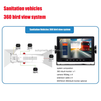 Vente chaude 10.1 pouces 2CH écran partagé AHD 1080P DVR caméra de recul filaire Kit de moniteur de recul pour voiture Bus camion