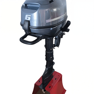 Moteur hors-bord robuste F6 6HP 4 temps OHV, moteur marin fiable refroidi par <span class=keywords><strong>eau</strong></span> pour petits bateaux de pêche - Product Image 3