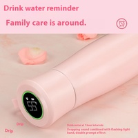 Botol termos Stainless Steel 400ml, tampilan suhu LED, pengingat cerdas Modern minum langsung untuk olahraga luar ruangan