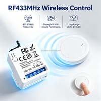 Interrupteur à distance sans fil universel 433 MHz, relais DC 12V 10A, mini émetteur RF, automatisation domestique, portée 50 m pour éclairage/garage