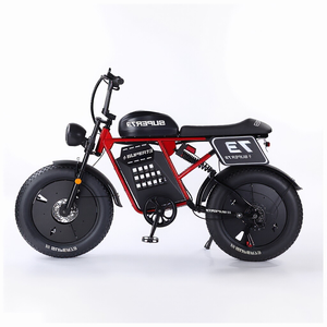 Bicicleta Eléctrica para Adultos de 20*4 Pulgadas, Estilo Retro, Batería de Litio de 48V20AH, Motor Trasero sin Escobillas, Doble Suspensión - Product Image 1