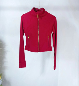 Chaqueta Corta de Moda con Mangas Largas, Blusa de Nailon y Spandex con Cierre, de Secado Rápido para Mujer - Product Image 6