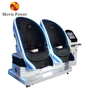 Máquina de juego comercial 9D Vr Silla de 2 asientos Juegos de realidad virtual Vr Parque temático Paseos 9d Vr Egg Cinema - Product Image 5