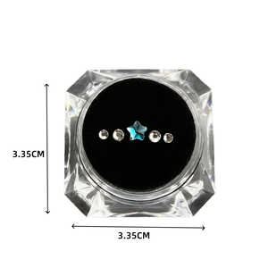 NEWLLEXX Lot de 5 pièces/boîte de pierres dentaires mélangées, étoiles de 4 mm, cristaux de 2 mm/2,5 mm, kit de décoration dentaire, strass pour usage DIY - Product Image 6