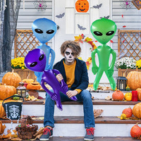 Jouets publicitaires personnalisés en gros OEM avec logo imprimé, poupées en PVC pour enfants, poupées de dessins animés extraterrestres, jouets gonflables pour fêtes