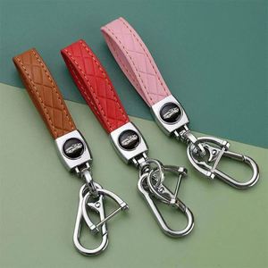 Personalized Metal Custom Brand logo Blank Luxury Pu Leather Car Keychain/car Leather <b>Key</b> <b>Chain</b> - Product Image 3