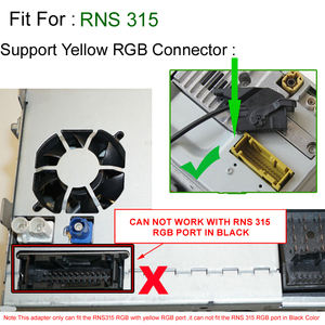 Adaptador de caja RGB para cámara de visión trasera, convertidor CVBS AV a RGB para VW Volkswagen <span class=keywords><strong>RCD</strong></span> <span class=keywords><strong>510</strong></span> RNS <span class=keywords><strong>510</strong></span> RNS 315 - Product Image 5