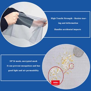 Malla <span class=keywords><strong>Mosquitera</strong></span> de Fibra de Vidrio para Ventanas, Protección de Privacidad, Malla de Fibra de Vidrio para Piscinas, Malla de Fibra para Ventanas Corredizas - Product Image 5