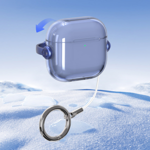Étui pour écouteurs <span class=keywords><strong>AirPods</strong></span> Pro 2 3 4 avec fonction de support de téléphone intégrée, coque robuste antichoc 2-en-1 avec béquille, logo personnalisé - Product Image 1