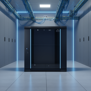 Gabinete de servidor de pared Db Wholesale 12U, rack de red de 15.5'' de profundidad, capacidad de carga de 200 lb, gabinete de montaje en suelo - Product Image 2