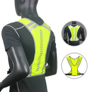OEM ODM Yüksek Görünürlüklü Spor Yeleği Özel Renk Beden <span class=keywords><strong>Logo</strong></span> Yansıtıcı Koşu Bisiklet Yeleği Toptan Dağıtım İçin - Product Image 4