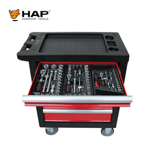 Chariot à outils professionnel à 6 tiroirs avec ensemble d'outils de 220 pièces, armoire à outils - Product Image 3