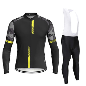 Completo da Ciclismo Unisex a Maniche Lunghe, Maglia Antivento e Traspirante per MTB e Bici da Strada, Personalizzazione Logo e Acquisti all'Ingrosso Disponibili - Product Image 6