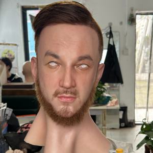 Maschera in silicone iper <span class=keywords><strong>reale</strong></span> fatta a mano di alta qualità, maschera in silicone personalizzato, maschera in silicone realistico per la festa - Product Image 1