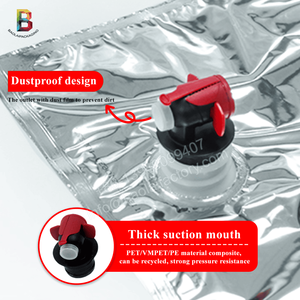 Solución de embalaje flexible personalizada, bolsa <span class=keywords><strong>Bibi</strong></span> aséptica de aluminio, caja de <span class=keywords><strong>café</strong></span> fría de 1 galón y 5l con grifo - Product Image 3